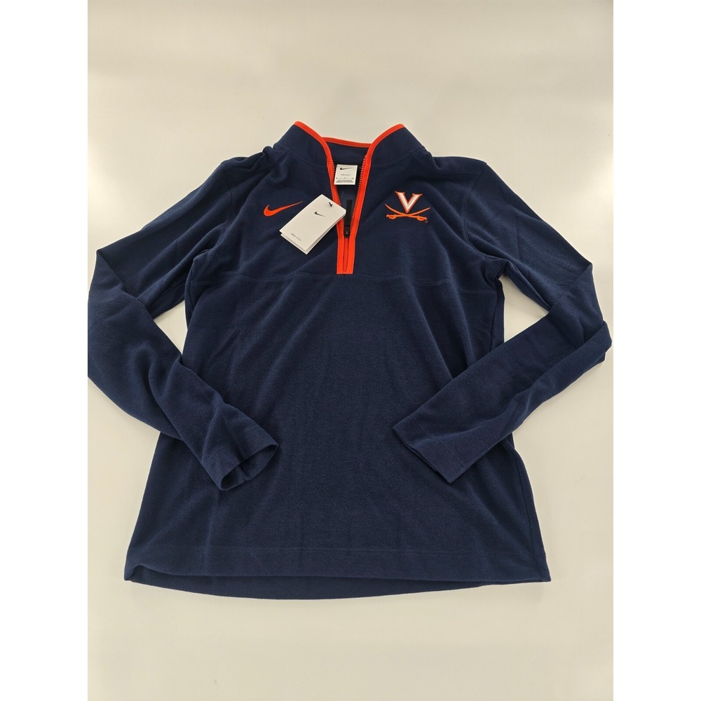 Nike Virginia Cavaliers Men's Dri-FIT 1/4 Zip Jacket Dark Blue‎ Size Small S